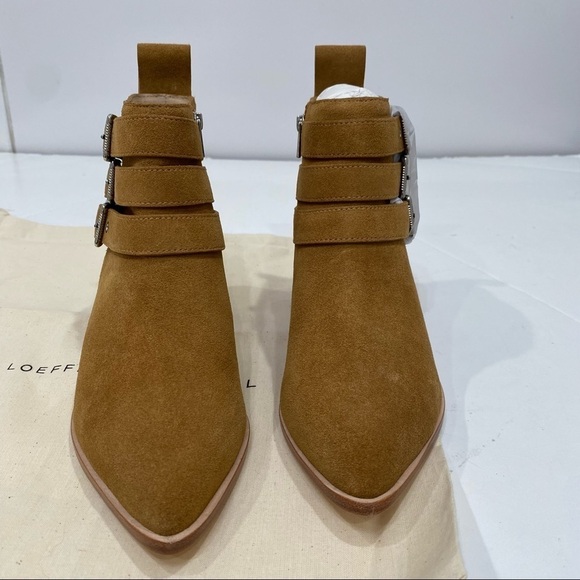 NWT Loeffler Randall Nash Suede Ankle Boots Size 6 - Picture 9 of 14